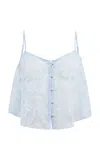 Fleur Du Mal Jasmine Lace Flutter Camisole