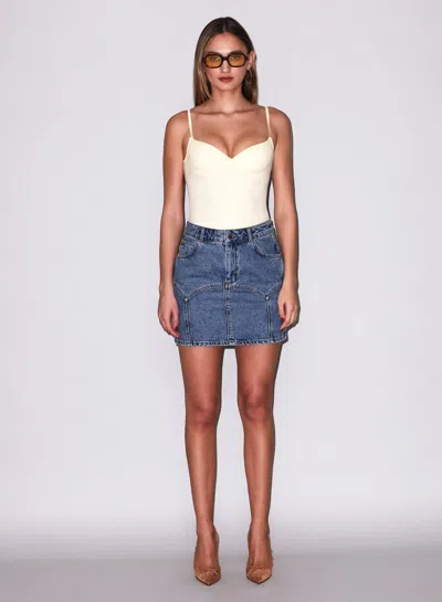 Fleur Du Mal Jersey Built-in Bra Cami In Yellow