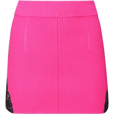 Fleur Du Mal Jolie Mini Skirt In Pink