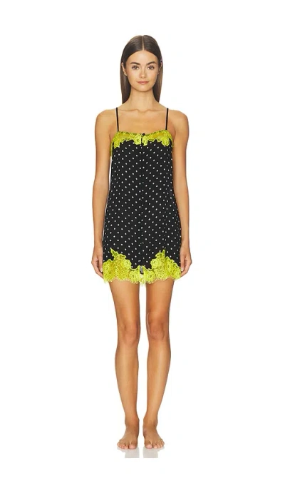 Fleur Du Mal Juliet Lace Button Slip In Multi
