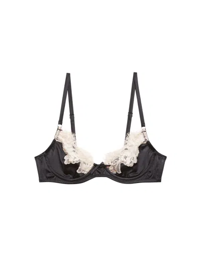 Fleur Du Mal Juliet Lace Demi Bra In Black