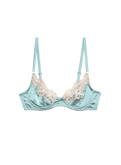 Fleur Du Mal Juliet Lace Demi Bra In Neutral