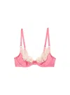 Fleur Du Mal Juliet Lace Demi Bra In Pink