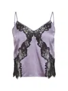 Fleur Du Mal Juliet Lace-detail Top In Purple