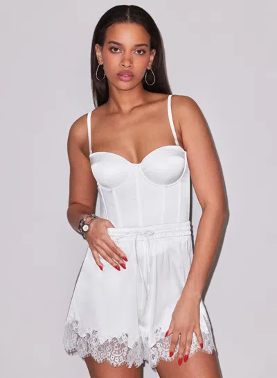 Fleur Du Mal Juliet Lace Short In White