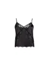 Fleur Du Mal Juliet Lace Silk Cami In Black