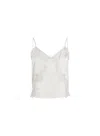 Fleur Du Mal Juliet Lace Silk Cami In White