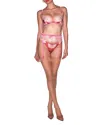 Fleur Du Mal Juliet Lace Thong In Pink
