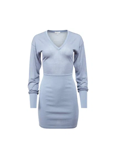 Fleur Du Mal Kate Mini Dress In Blue