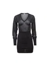 Fleur Du Mal Kate Mini Dress In Black