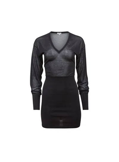 Fleur Du Mal Kate Mini Dress In Black