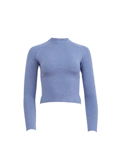 FLEUR DU MAL KNIT UNDERBUST LONG SLEEVE TOP