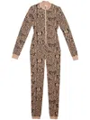 Fleur Du Mal Jacquard-catsuit Mit Schmetterlingen In Nude