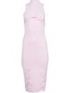 Fleur Du Mal Sleek Jersey Knot Dress In Rosa