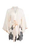 Fleur Du Mal Lace-applique Robe In Light Pink