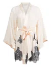 Fleur Du Mal Lace-applique Robe In Light Pink