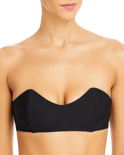 Fleur Du Mal Lace Back Bandeau Bra In Black