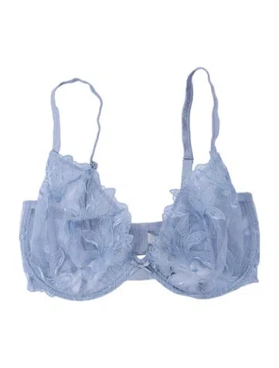 Pre-owned Fleur Du Mal Lace Pattern Lounge Set W/ Tags In Blue