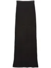 Fleur Du Mal Lace Pointelle Maxi Skirt In Black
