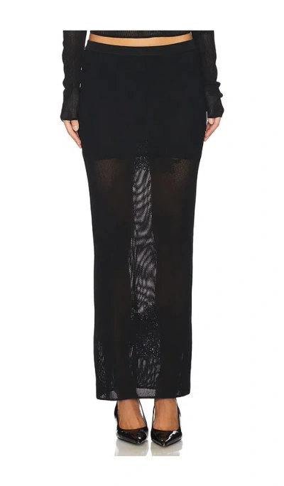 FLEUR DU MAL LACE POINTELLE MAXI SKIRT