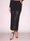 Fleur Du Mal Lace Pointelle Maxi Skirt In Black In Black