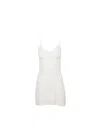 Fleur Du Mal Pointelle-knit Mini Dress In Ivory