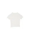 Fleur Du Mal Pointelle Semi-sheer T-shirt In Ivory
