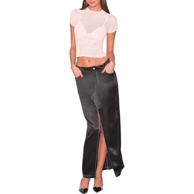 Fleur Du Mal Lace Pointelle Tee In White