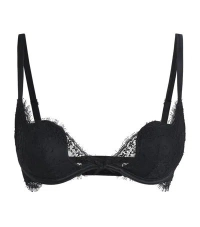 Fleur Du Mal Lace Seduce U-plunge Frankie Bra In Black
