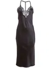Fleur Du Mal Lace-trim Slip Dress In Black