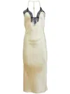 Fleur Du Mal Lace-trim Slip Dress In Neutrals
