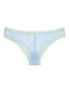 Fleur Du Mal Sheer Tulle Bikini In Blue