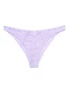 Fleur Du Mal Lace-trimmed Briefs In Purple