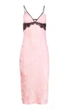 Fleur Du Mal Paisley Jacquard Slip Dress