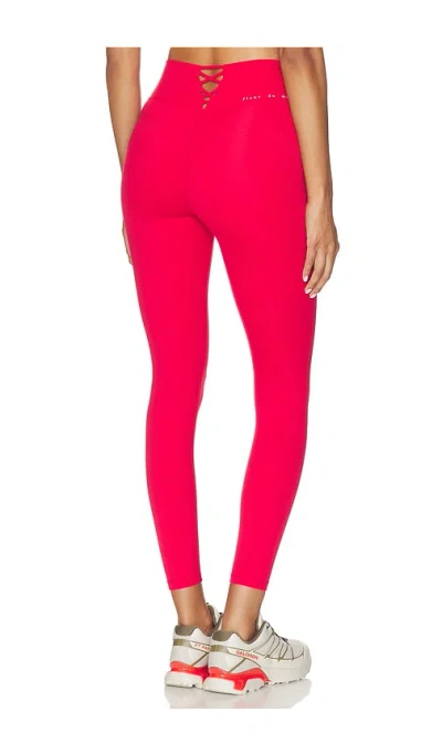 Fleur Du Mal Laced Up Legging In Red