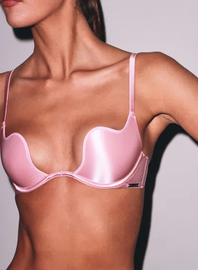 Fleur Du Mal Le Gloss Seduce U-plunge Bra In Pink