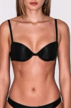 Fleur Du Mal Le Gloss Underwire T-shirt Bra In Black