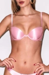 Fleur Du Mal Le Gloss Underwire T-shirt Bra In Pink