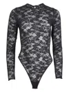 Fleur Du Mal Le Stretch Bodysuit In Black