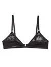 Fleur Du Mal Le Stretch Lace Triangle Bra In 黑色