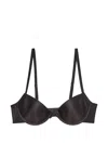 Fleur Du Mal Le Stretch Gloss Bra In Black