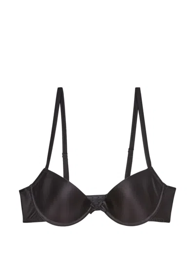 Fleur Du Mal Le Stretch Gloss Bra In Black