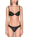 Fleur Du Mal Le Gloss Underwire T-shirt Bra In Black