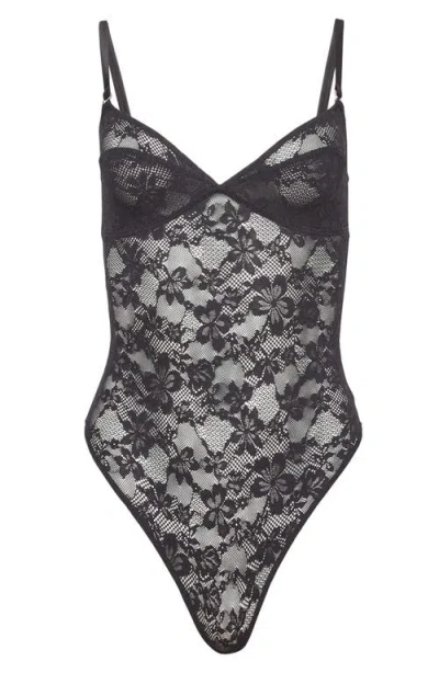 FLEUR DU MAL FLEUR DU MAL LE STRETCH LACE BODYSUIT