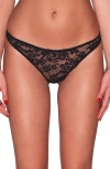 Fleur Du Mal Le Stretch Multifit Lace Cheeky Panty In Black