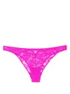 Fleur Du Mal Floral-lace Cut-out Briefs In Pink