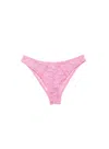 Fleur Du Mal Le Stretch Lace Cheeky In Pink