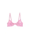 Fleur Du Mal Le Stretch Lace Demi Bra In Pink