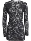 Fleur Du Mal Le Stretch Lace Mini Dress In Black