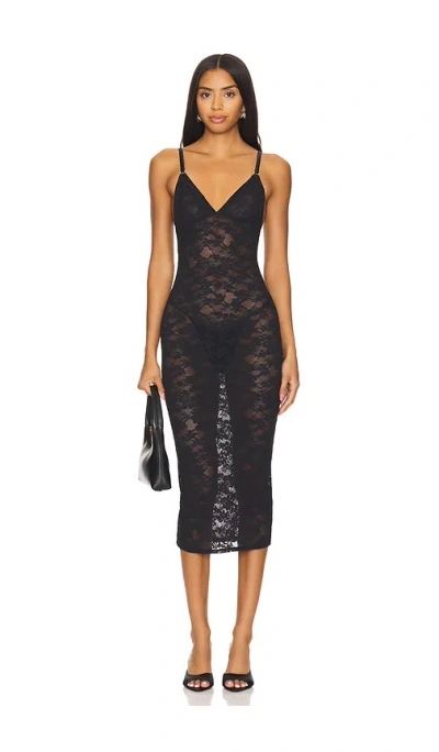 FLEUR DU MAL LE STRETCH LACE SLIP DRESS